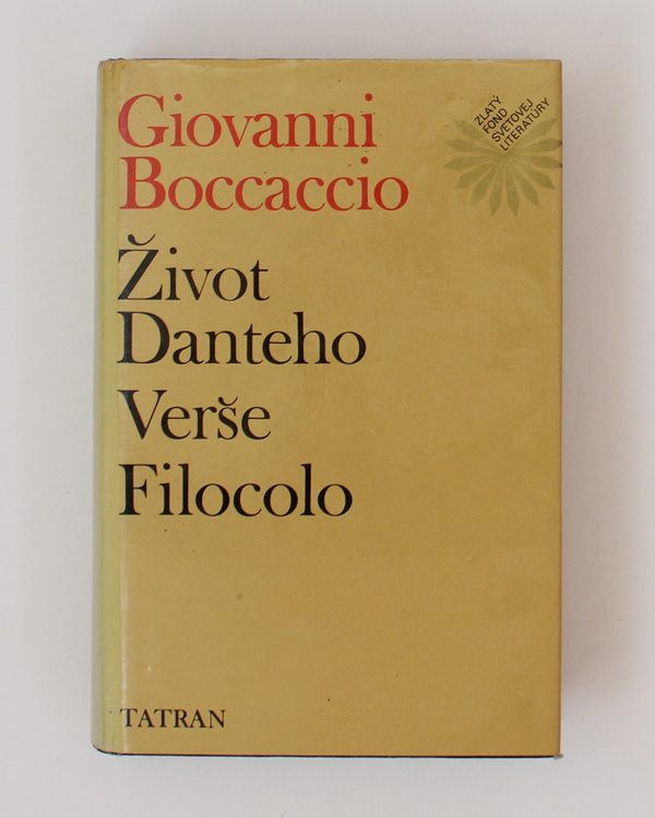 Život Danteho, Verše, Filocolo Giovanni Boccaccio
