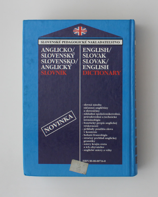 Anglicko-Slovenský, Slovensko-Anglický slovník