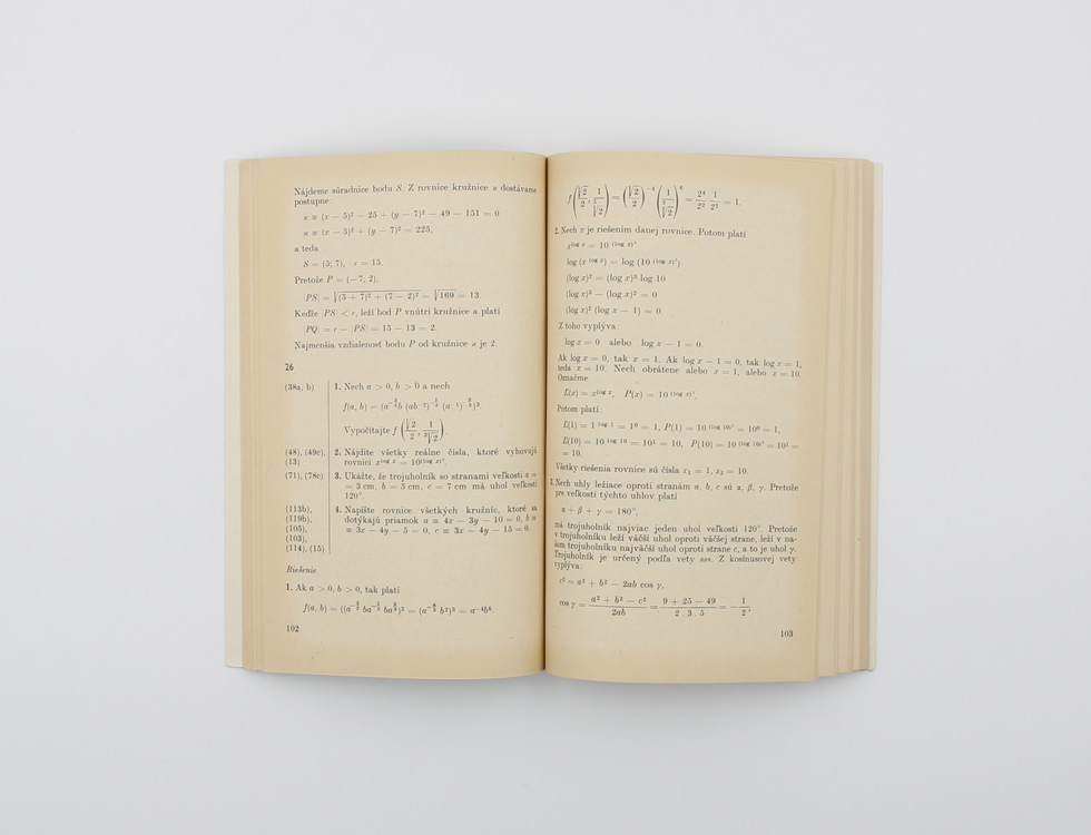 Matematické úlohy na prijímacie skúšky na vysoké školy