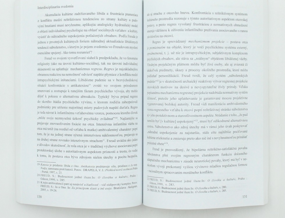 Interdisciplinarita svedomia: monografická štúdia